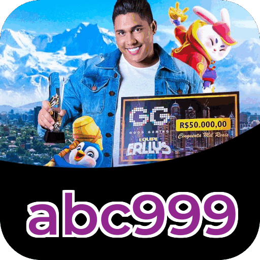Interface do aplicativo abc999 mostrando jogos disponíveis no iOS e Android